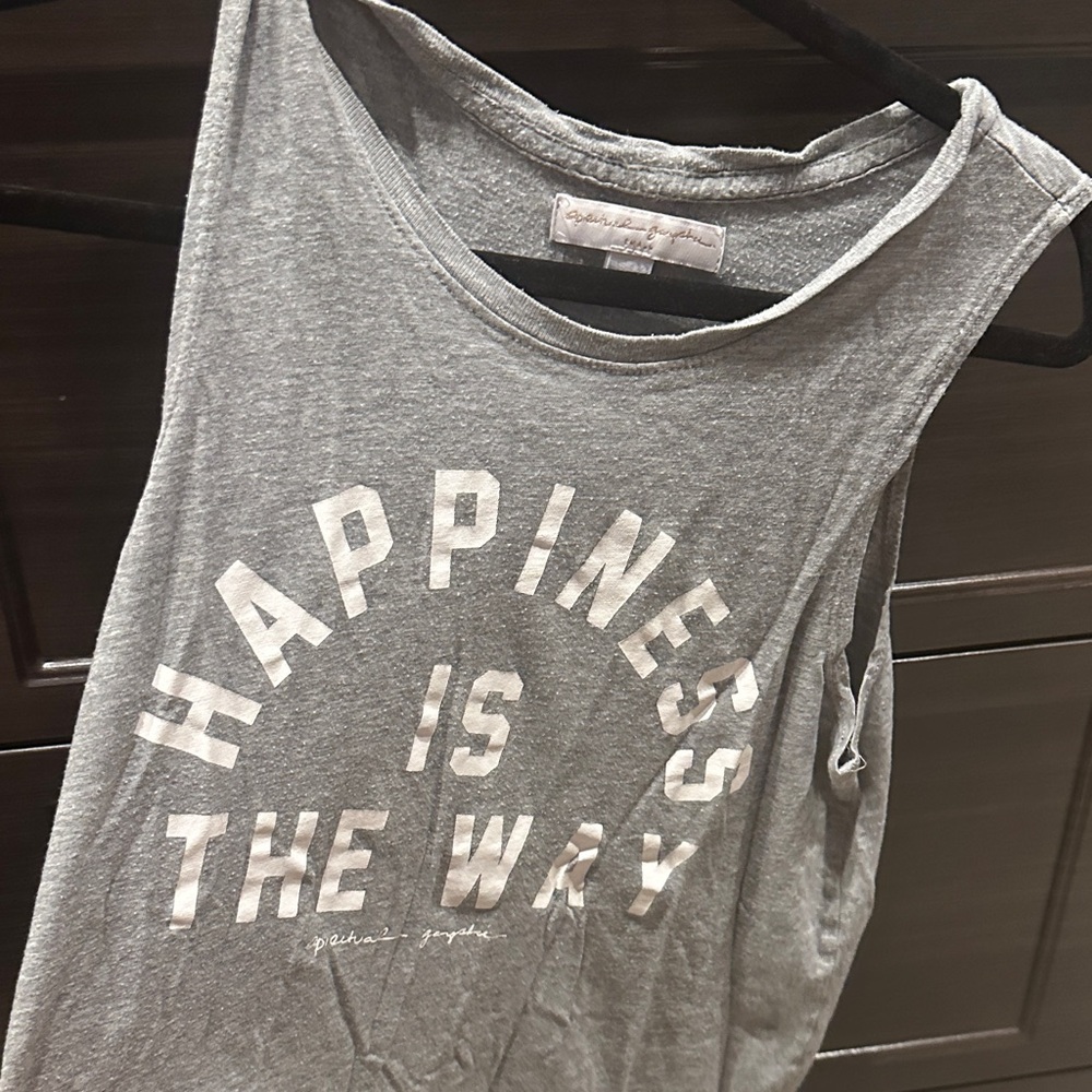 Spiritual Gangster Gray Tank with White Text